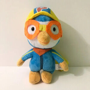 Pororo  The Little Penguin Korean Airlines Mascot 9 Inch Tall Plush Stuffed Toy